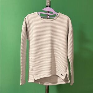 Mondetta Ribbed Cream Pullover